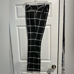 Men's Black and White Checkered Pants